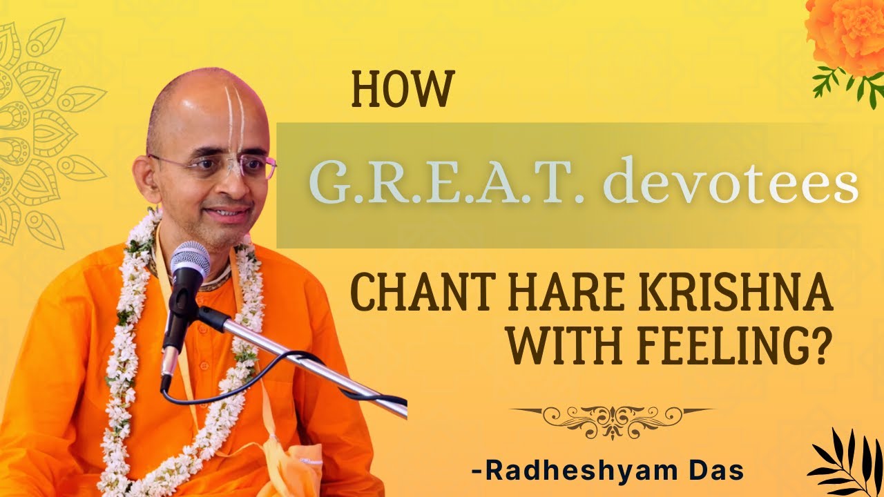 How G.R.E.A.T. devotees chant Hare Krishna with feeling? | SLATE | Pocharam HYD | Radheshyam Das