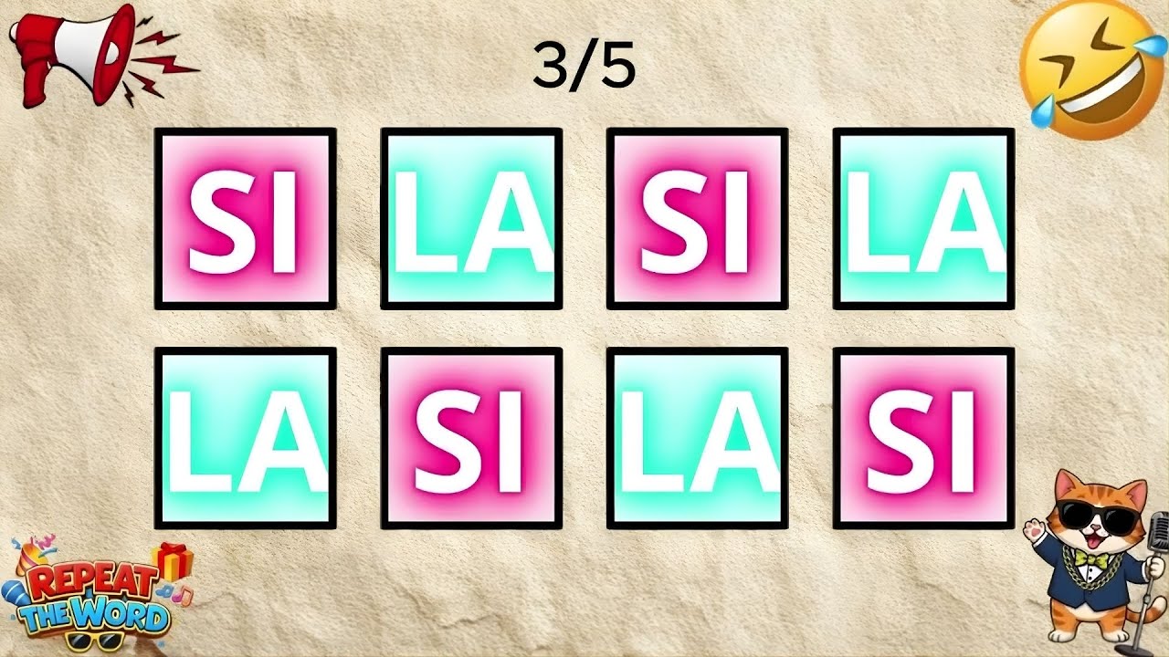 Say The Word on Beat - (LEVELS EASY, MEDIUM, HARD)