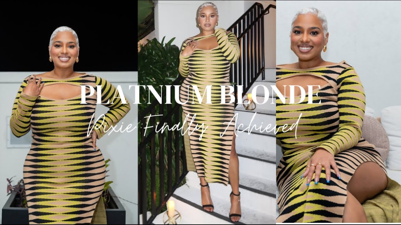 Achieving the Platinum Blonde Pixie Cut at Home | My Successful DIY Journey
