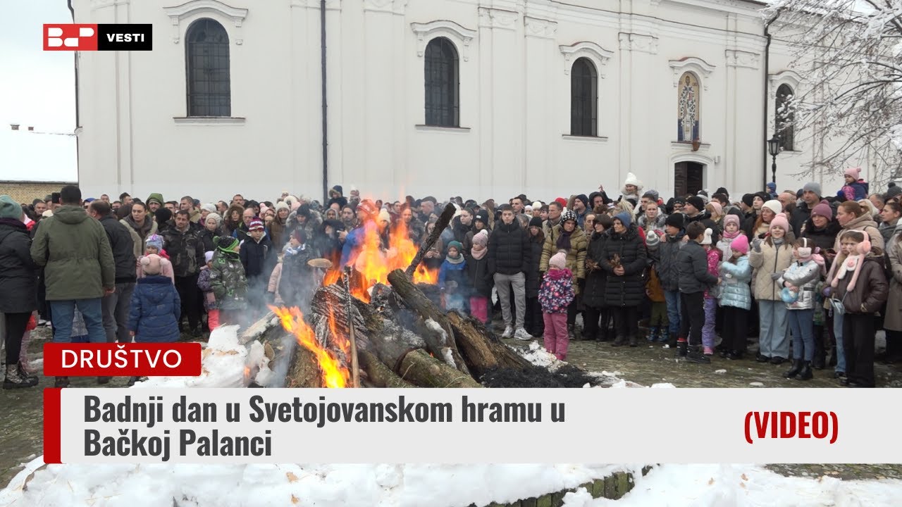 Badnji dan u Svetojovanskom hramu u Bačkoj Palanci