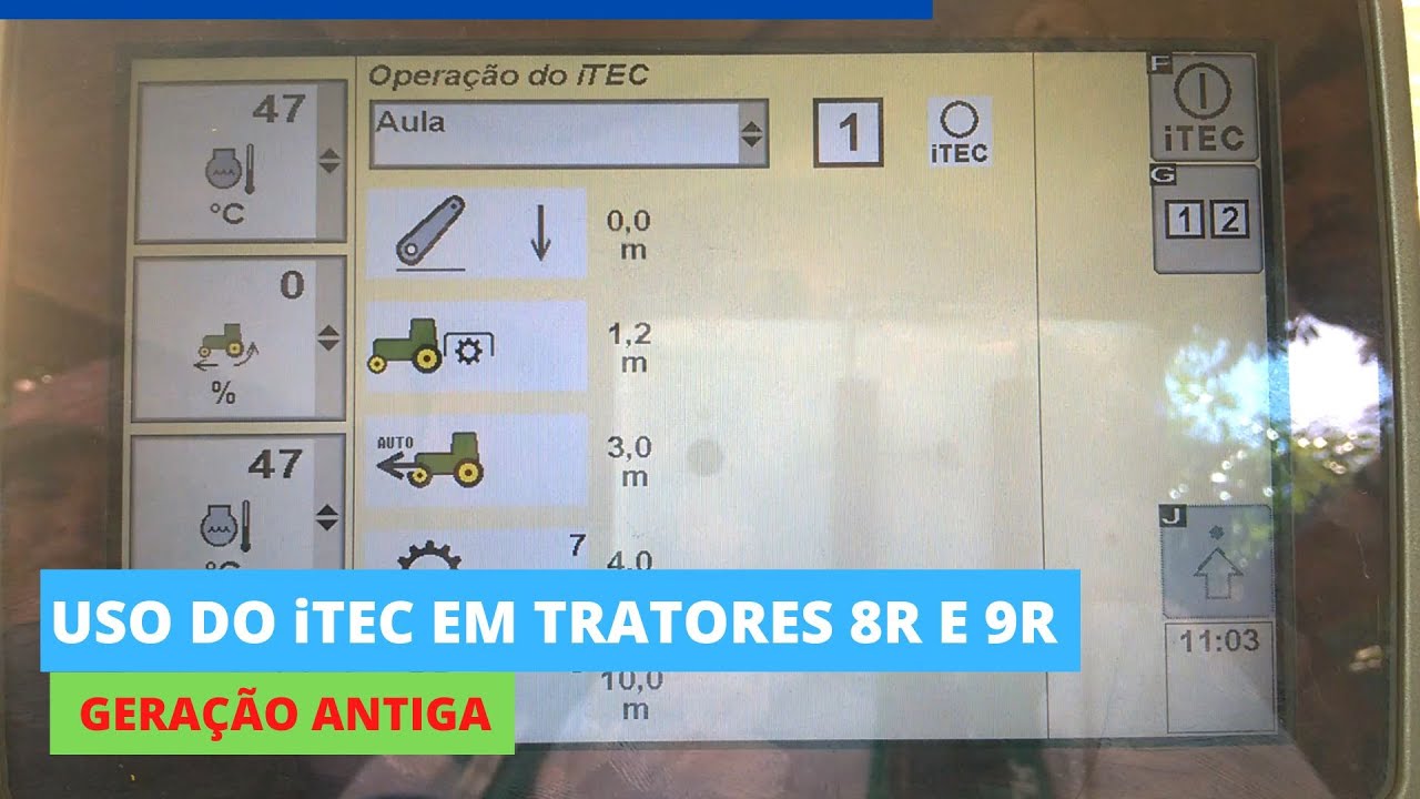 Uso do iTEC em tratores 8R e 9R - Geração antiga