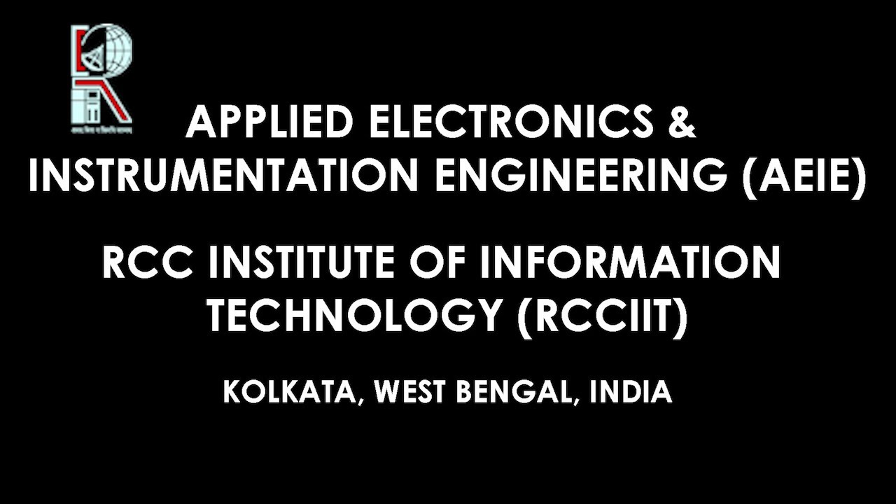 STUDY APPLIED ELECTRONICS AND INSTRUMENTATION(AEIE) @ RCCIIT