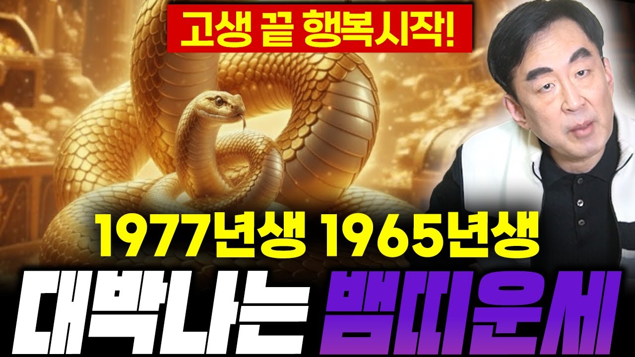 🐍2026년 병오년 1977년생, 1965년생 뱀띠 운세🐍 /  