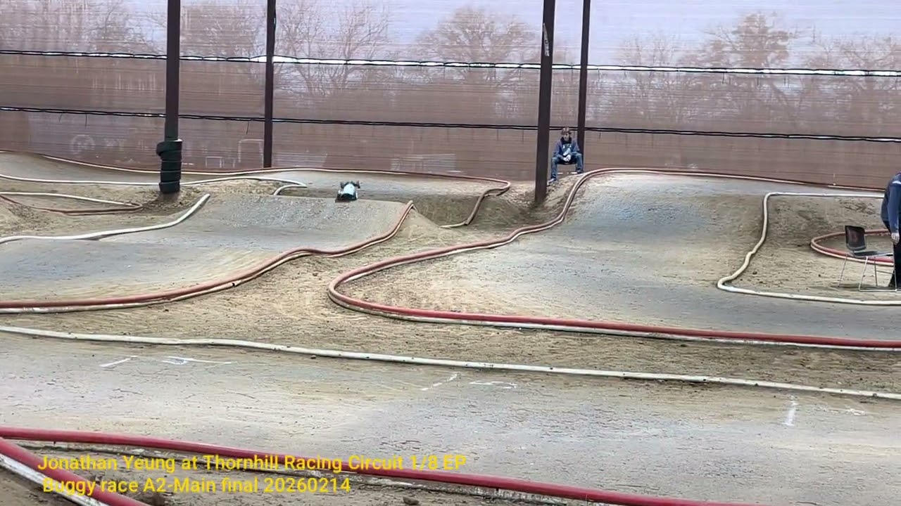 Jonathan Yeung Tekno EB48 2.2 at Thornhill Racing Circuit race A2-Main final 20260214