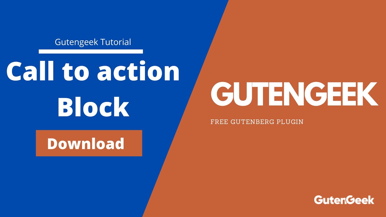 Call to Action Gutenberg Block: How to Use Call to Action Gutenberg Block - Gutengeek Tutorial