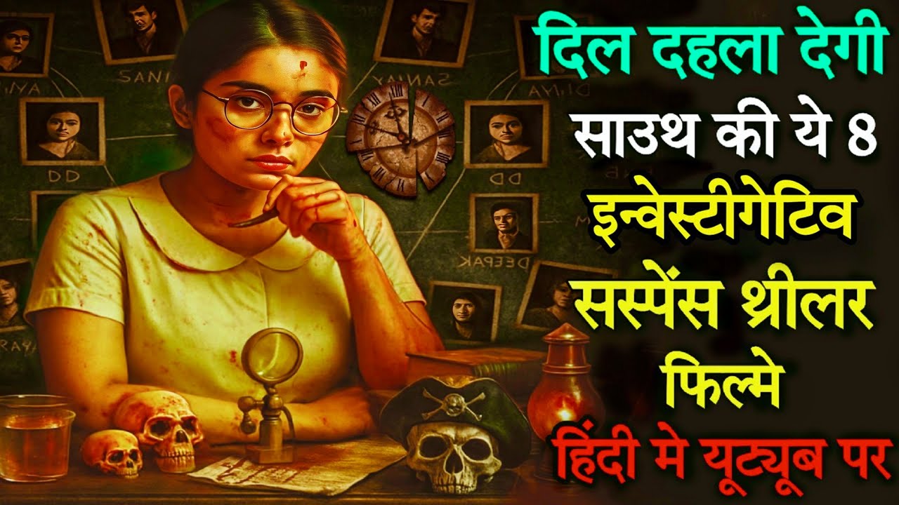Top 8 South Investigative Suspense Thriller Movies In Hindi 2025|Crime Thriller|Murder Mystery Movie