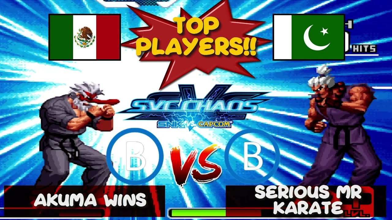 [TOP PLAYERS SVC Chaos SPLUS FT5] Akuma Wins (Mex) vs Serious Mr Karate (Pak) #svc_chaos #KOF