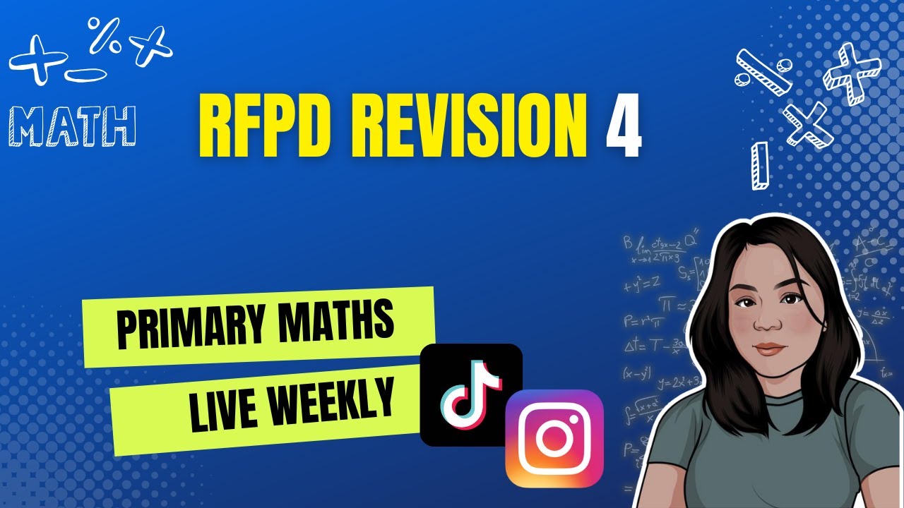 RFPD Revision 4 | PSLE Maths Series | MasterMaths Weekly Live Tutorial
