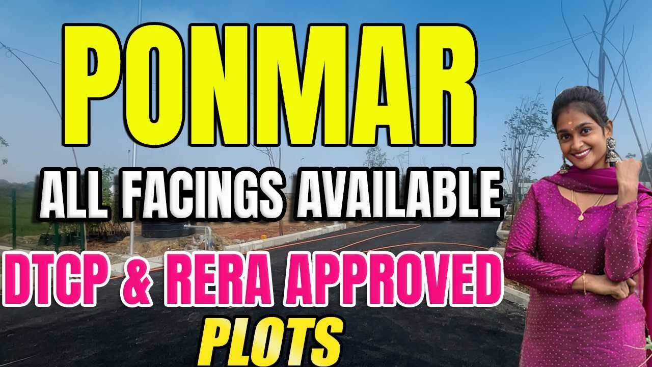 ID:345 Only ₹3999/Sq.ft 😲 | Ponmar Best Plots | 80% Bank Loan | JK Avenue