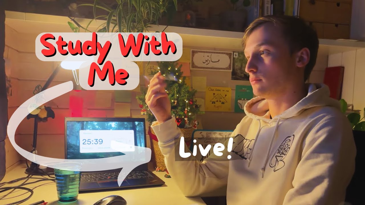 ⭕️ Study With Me - Live | 12 Hours | Pomodoro 60-10 | No Sound, Break Chats