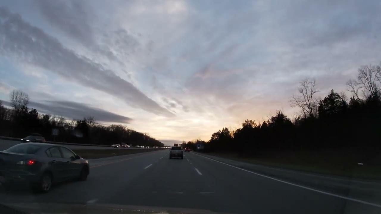 Leaving South Lebanon, Ohio and taking Interstate 71 South past Kings Island though Mason, Ohio.