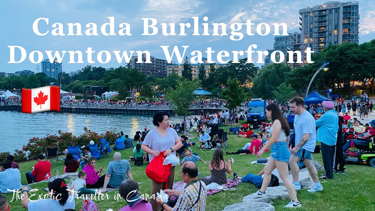 Burlington Downtown Waterfront | Burlington Lakeshore Walk| Canada Day 2023 | Canada Lakeshore Walk