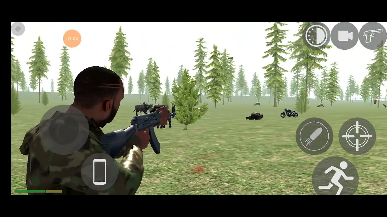 Indian bike driving 3d  / pappu bhai in forest  hunting lion ,buffalo, crocodile 🐊
