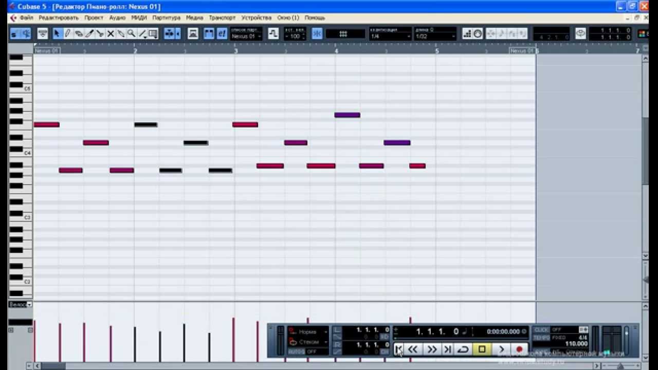 Создание музыки: Теория, Cubase, урок 6. Такт и размер