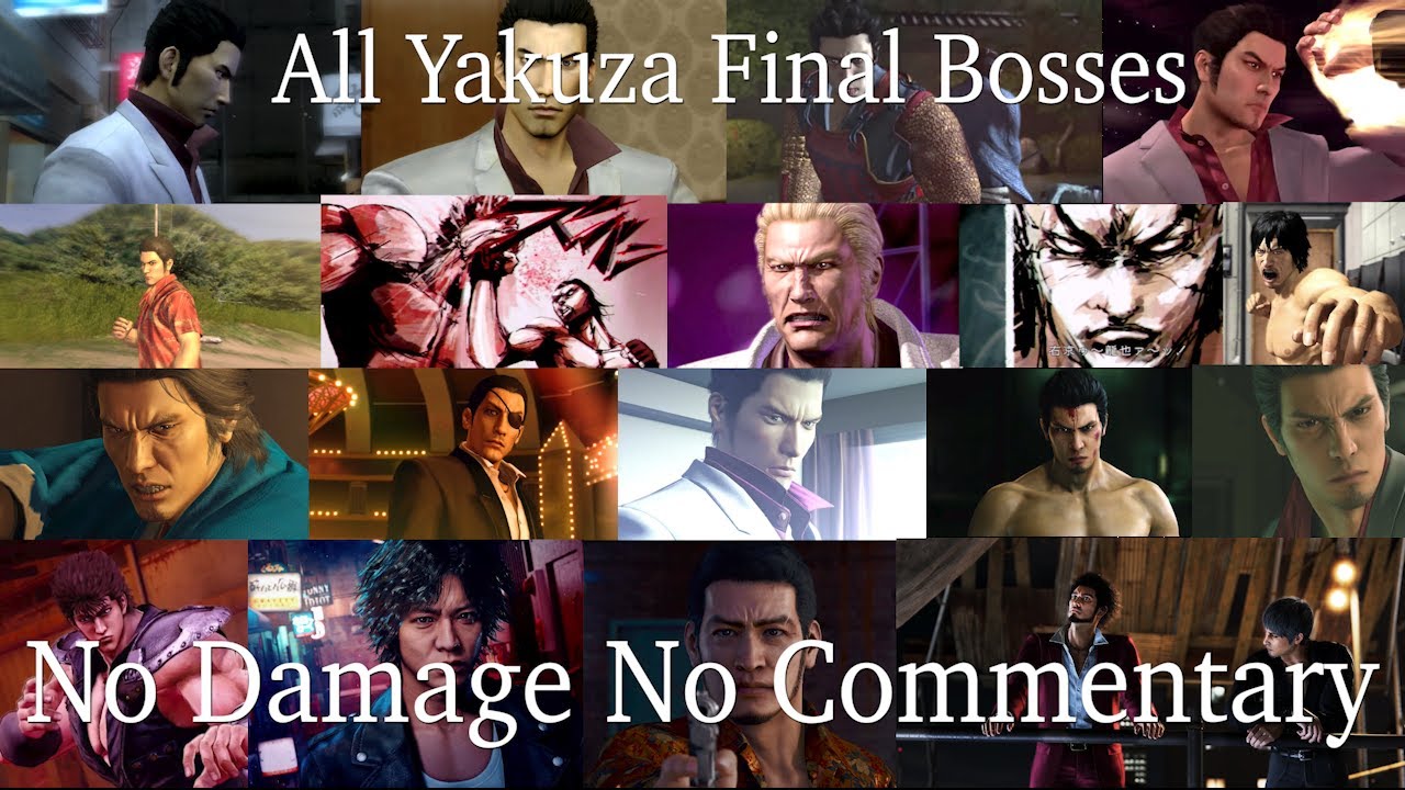 All Yakuza Final Bosses No Damage (No Commentary) (2005-2024)