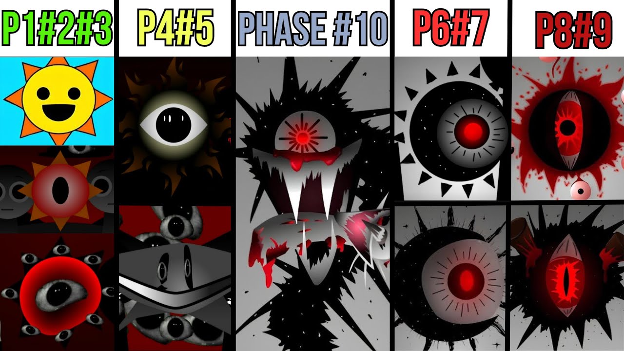 NEW Phases 1-10 Incredibox Sprunki!