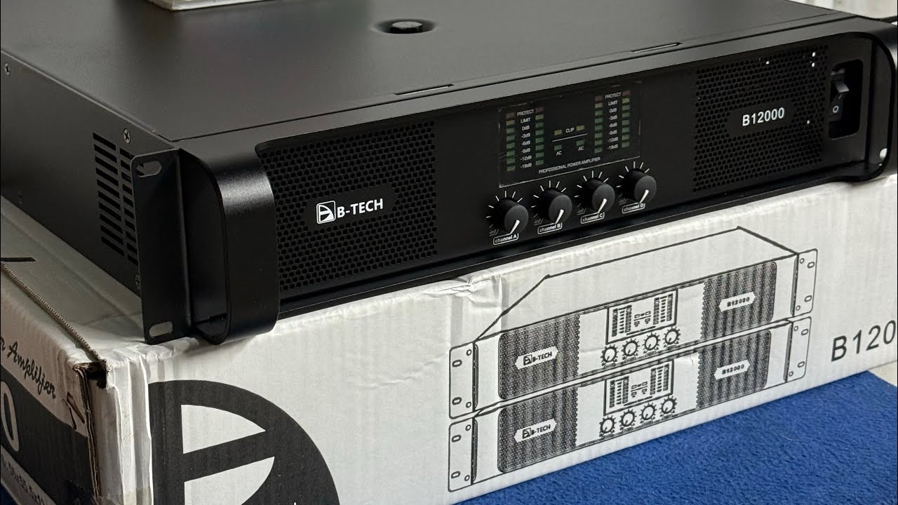   แอมป์B-TECH B12000กลาง8ใบ เบส8ใบ เสียงดีคราบผม2*12ooวัตร์@8โอร์ม2*18ooวัตร์@4โอร์ม#ปล่อยแท่น15900