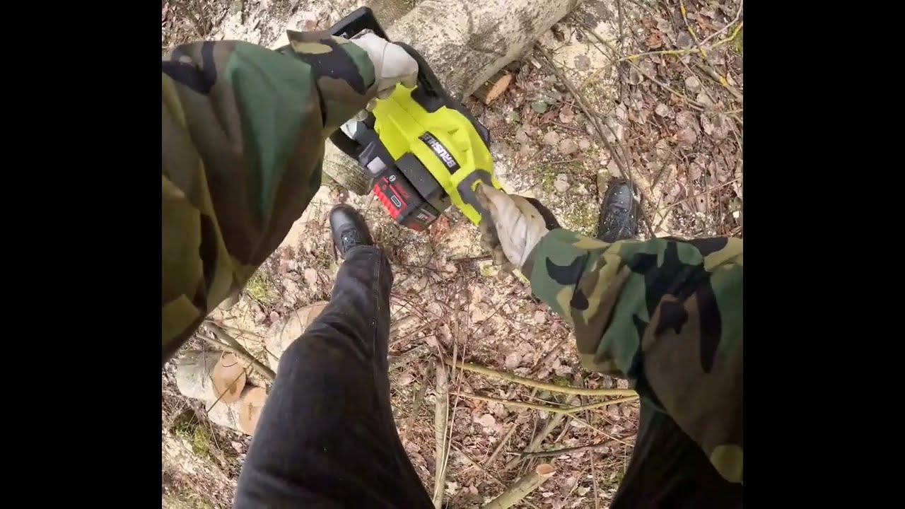 Piła Ryobi ocs 1830 pierwsze użycie. Czy da radę?