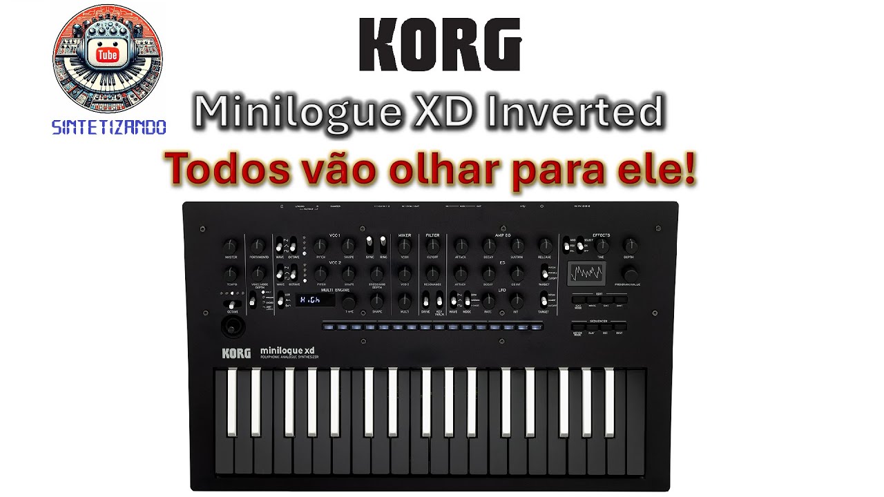 Korg Minilogue XD Inverted - Todos vão olhar para ele!