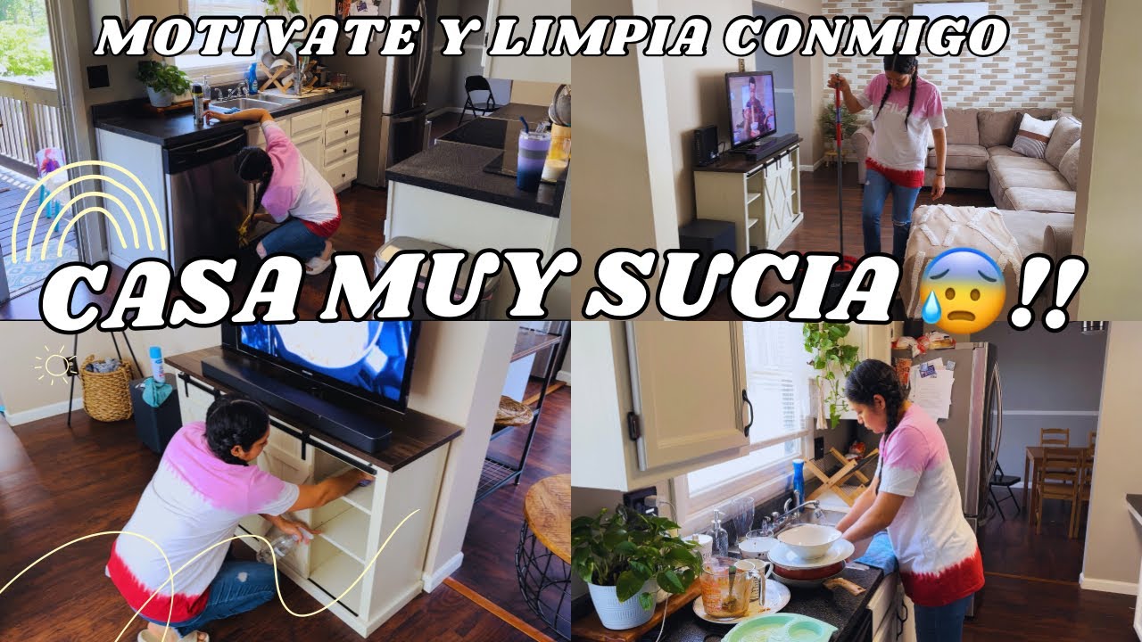 ✅ CASA MUY SUCIA !!🏡😰| DIA DE MUCHO ORDEN EN EL HOGAR | LIMPIEMOS JUNTAS LA CASA |