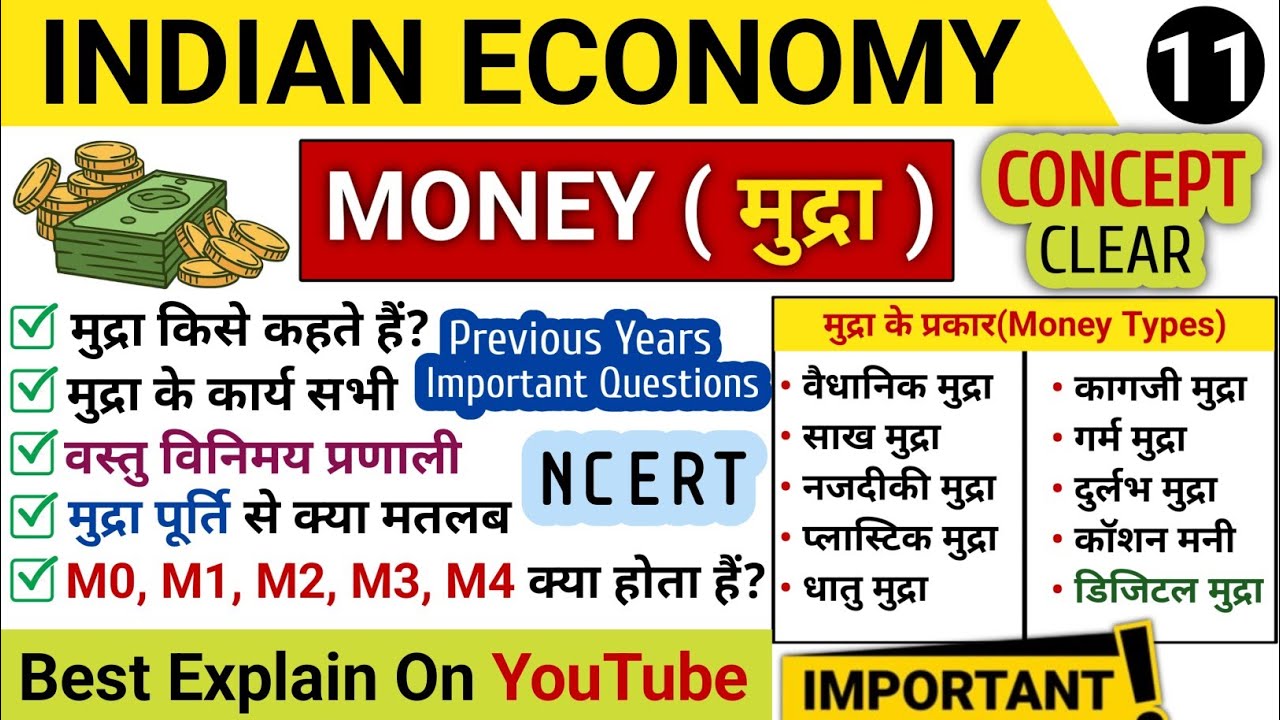 मुद्रा एवं बैंकिंग | MONEY FULL CHAPTER | For UPSC, PCS, SSC CGL, CHSL, MTS, BANK, CPO, SSC GD,BPSC