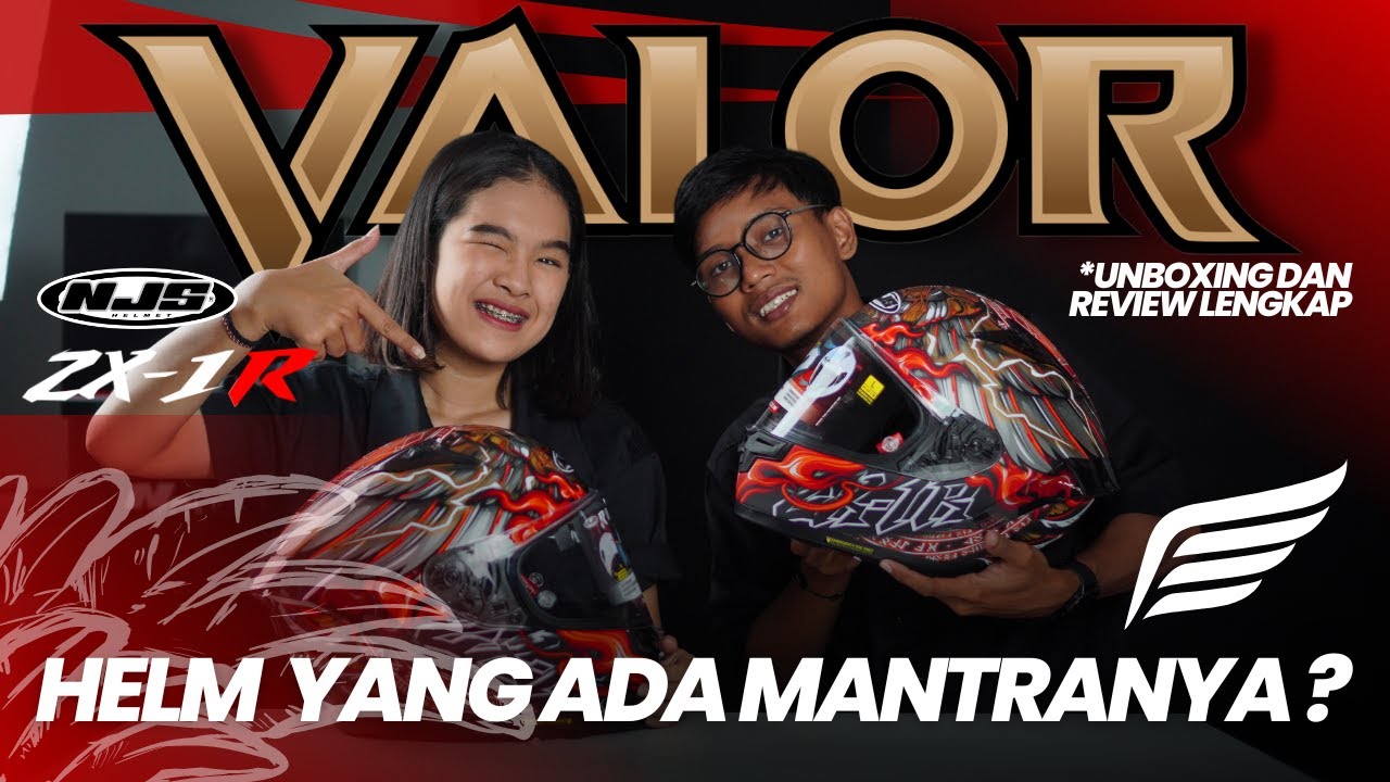 NJS ZX-1R VALOR | SI HELM SAKTI DAN BERMANTRA 😱 | UNBOXING DAN REVIEW🔥🔥