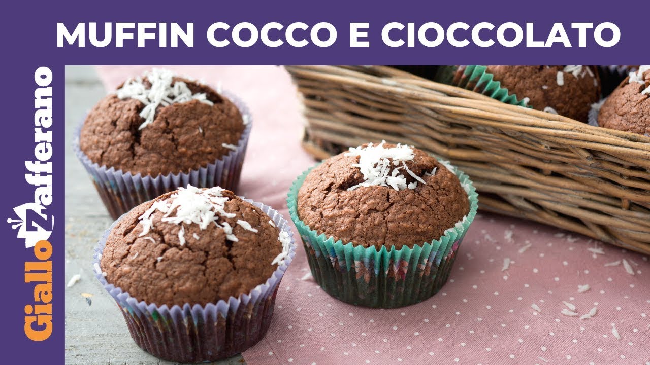 MUFFIN CIOCCOLATO E COCCO - Senza burro e senza latte!