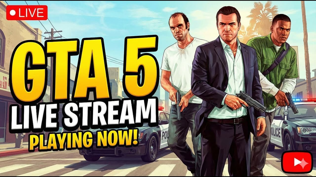 Horizontal🔴GTA 5 LIVE Full Chaos in Los Santos Explosions Cops Madness 