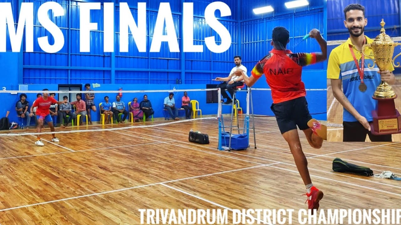AJAY SATHISH Vs ARJUN SHINE : MENS SINGLES : FINALS: TRIVANDRUM DISTRICT BADMINTON CHAMPIONSHIP