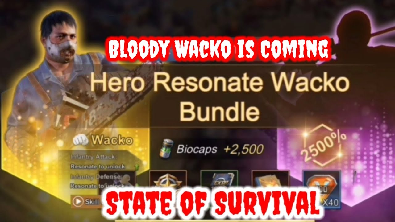 STATE OF SURVIVAL WACKO EVENT FREE 25 FRAGMENTS FROM THE EVENT.