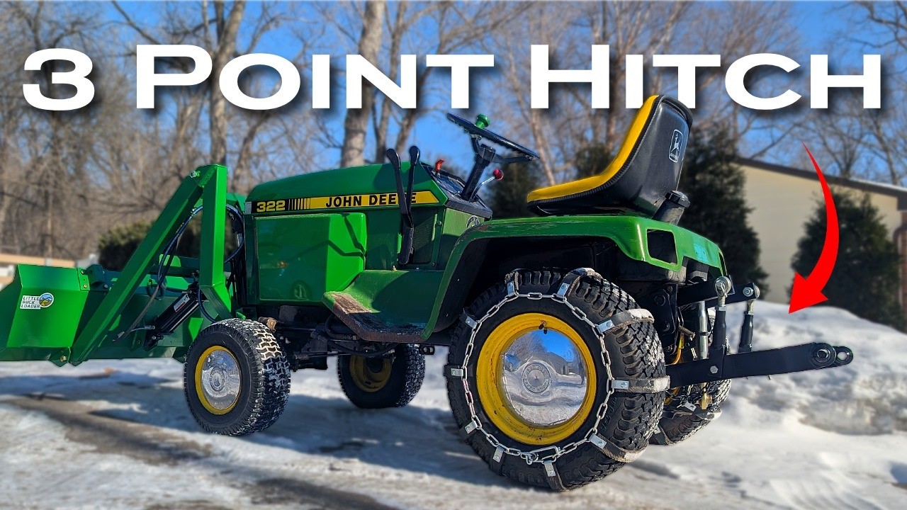 Инструкция по установке трехточечной навески на тракторы John Deere 318, 322, 330, 332.