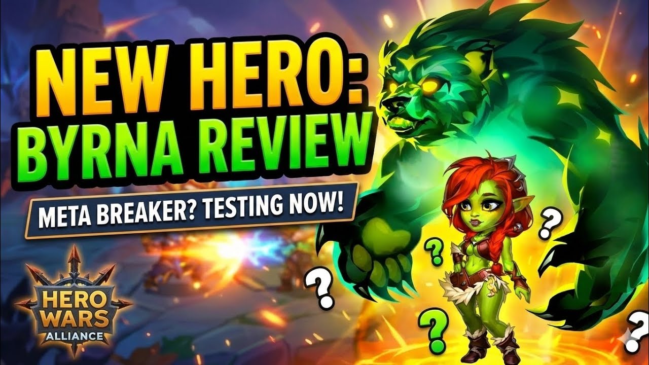 NEW HERO BYRNA! Meta Breaker or Bust? | Hero Wars Alliance Review & Test