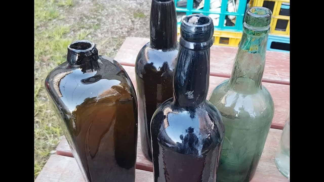Australian antique bottles part 2 - How to date old bottles from the 1800s Convict/Goldfields/Codds