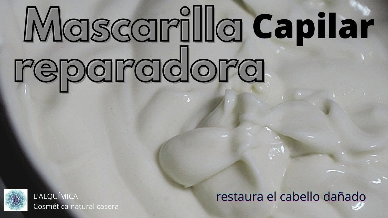 Cómo hacer una MASCARILLA CAPILAR REPARADORA para el pelo SECO Y CASTIGADO y aceite para PUNTAS