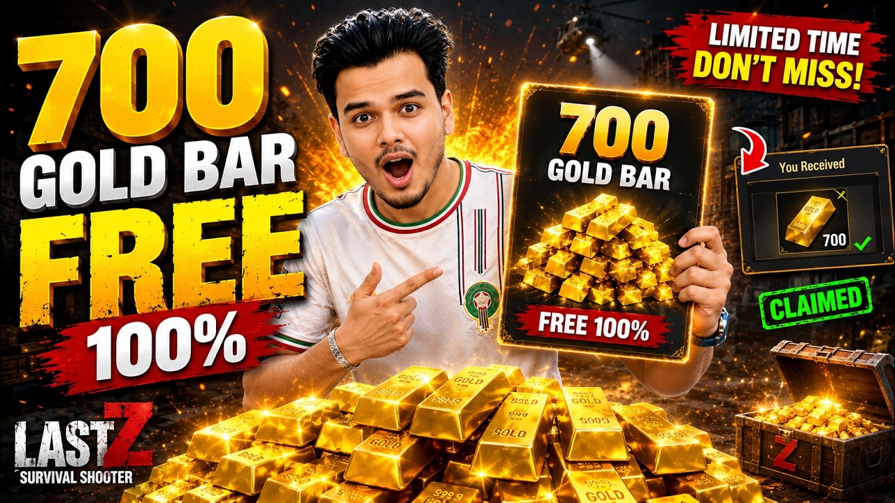 700 Gold Bar FREE 100% 😱  How to Get 700 Gold Bars Free in Last Z