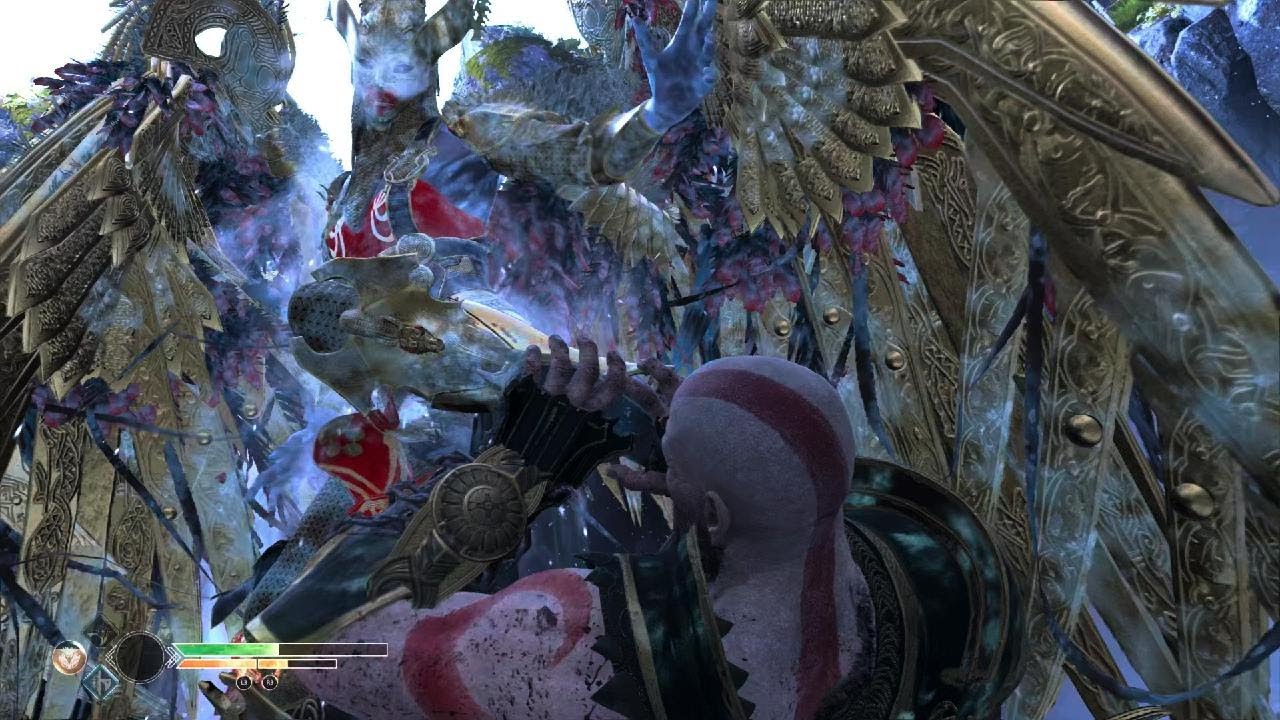 Kratos VS Sigrun Rainha Valquíria - GOD OF WAR 2018