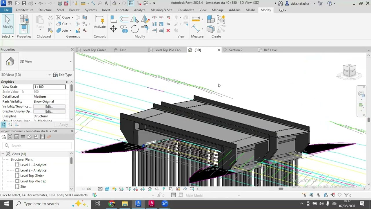 Revit Structure Jembatan #revit #bimrevit