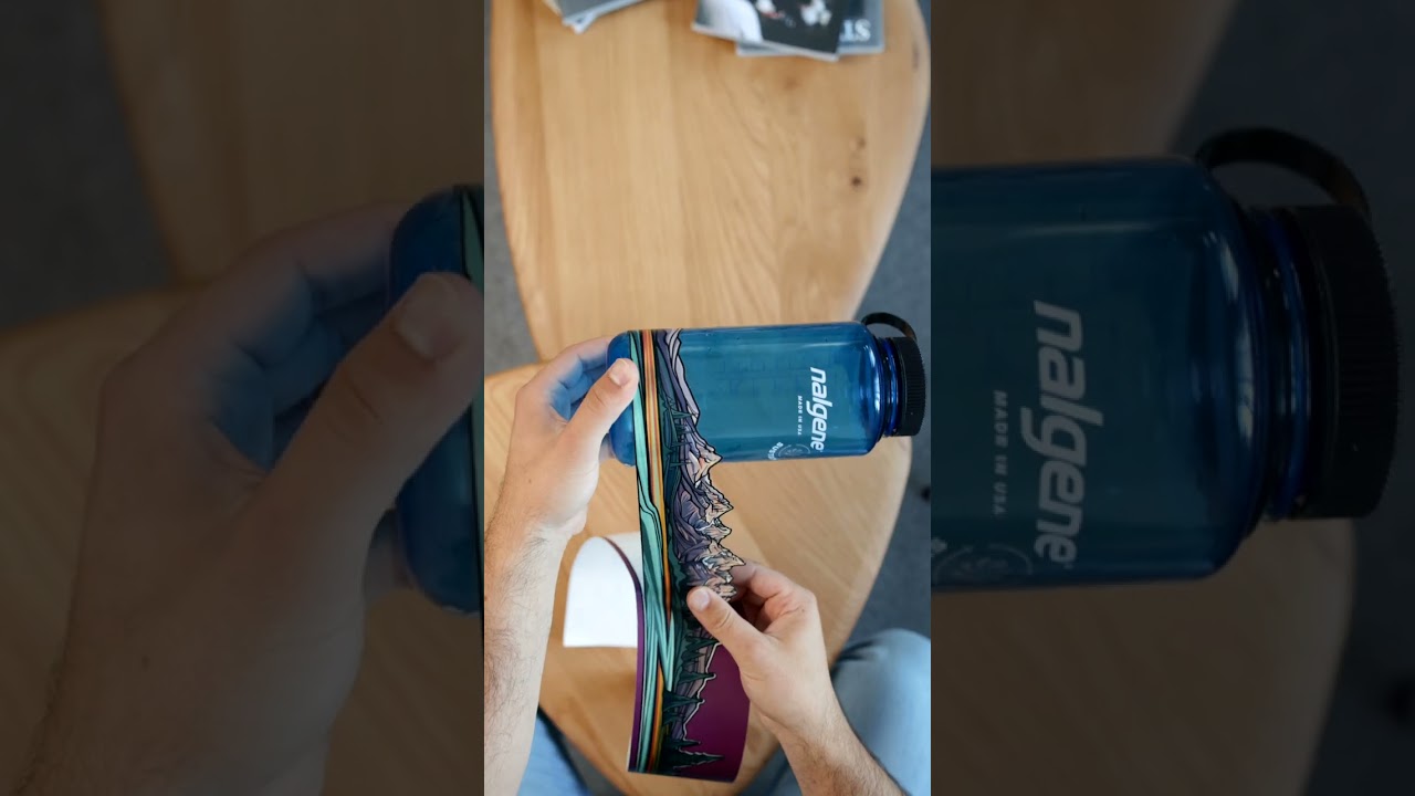 Grand Teton National Park Sticker on Nalgene Water Bottle  #stickers #hydroflask #outdoors