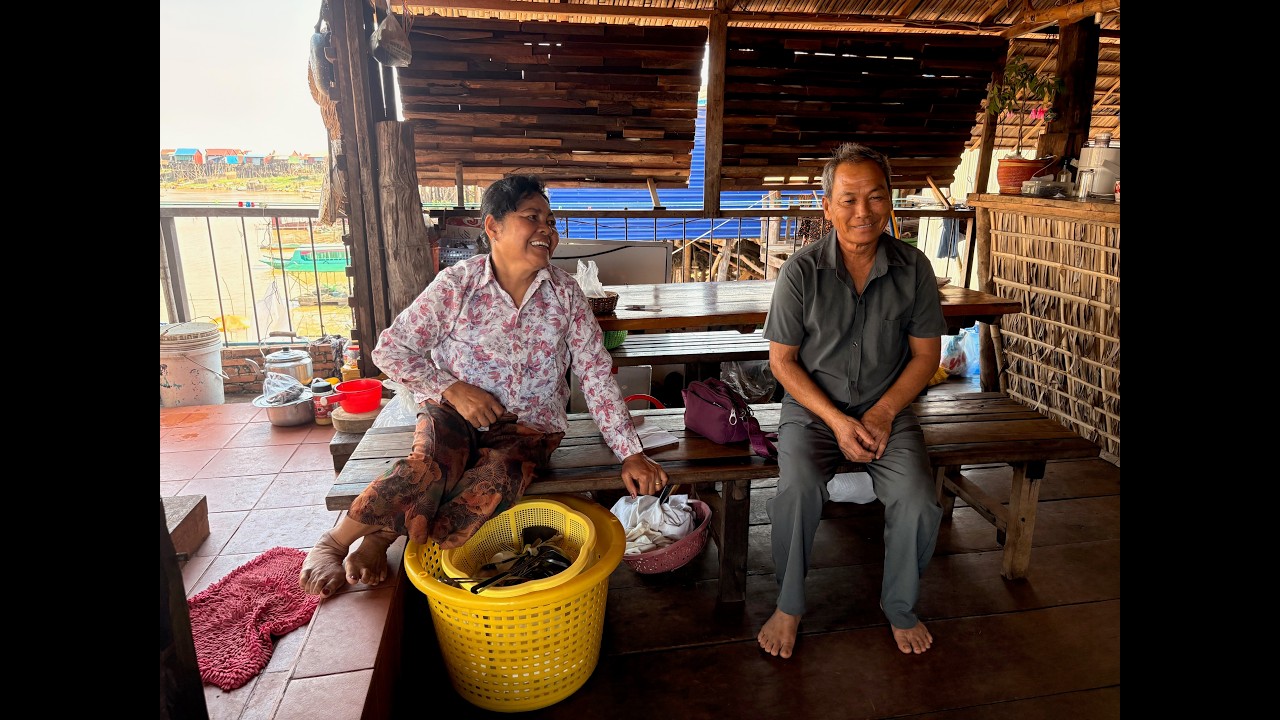 Kampong Khleang Floating Village...and ST 63 Homestay review.  What a Beautiful Life!