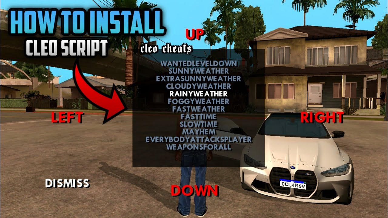 How to install (Cleo Cheat Script) in GTA San Andreas MOBILE Working in All Android Version 2025