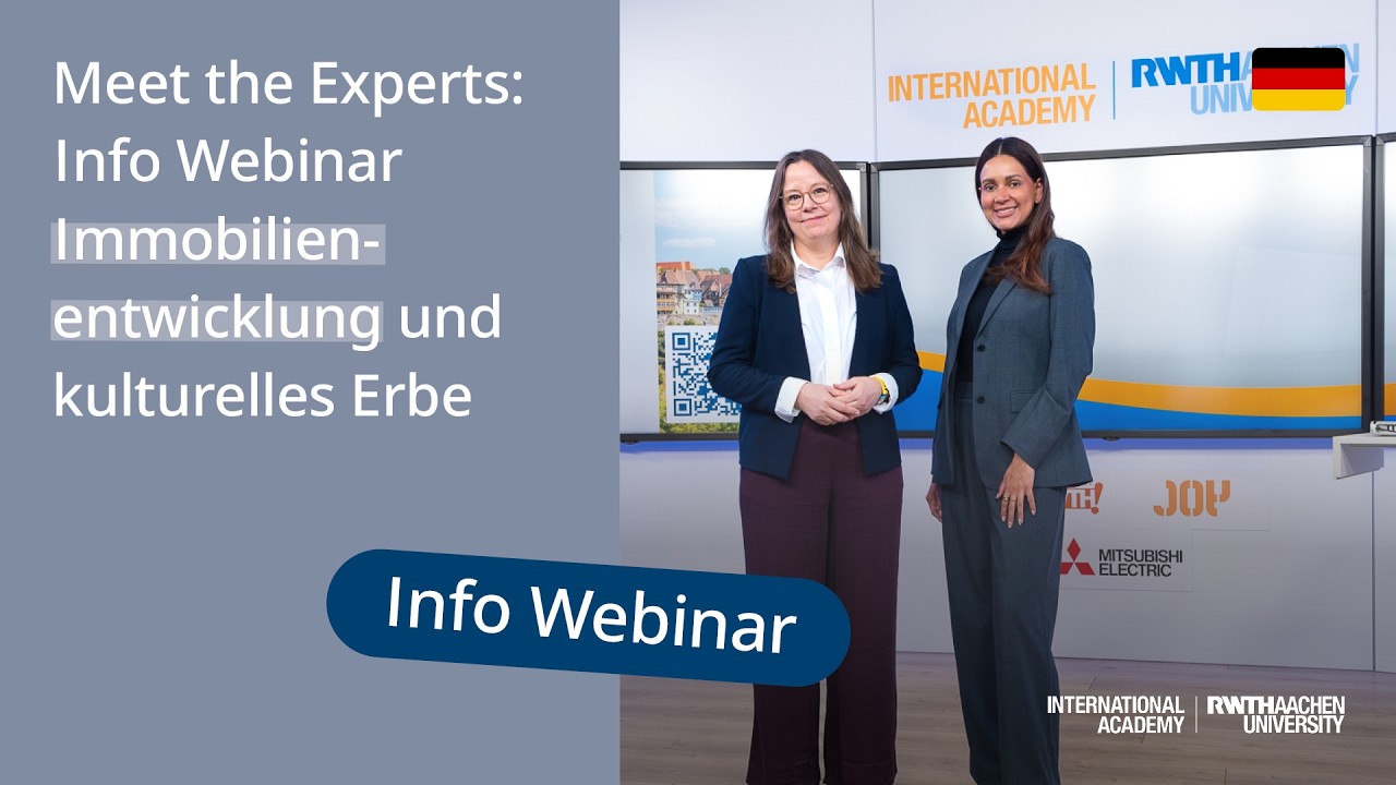 Meet the Experts: Info Webinar Immobilienentwicklung und kulturelles Erbe