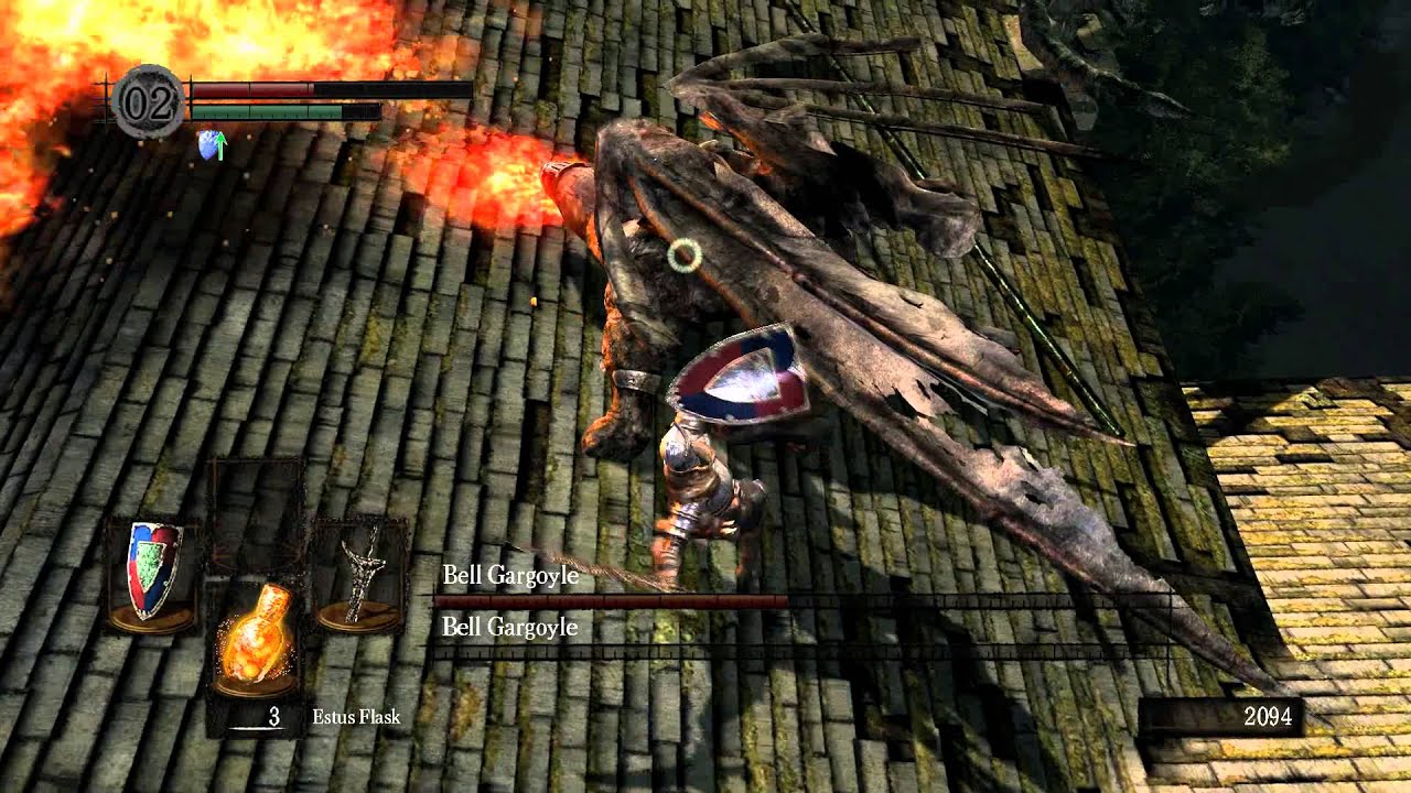 Dark Souls: Bell Gargoyles Tail Cut And Kill