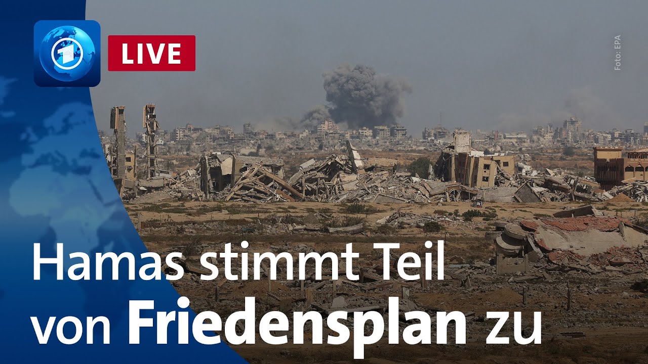 LIVE tagesschau24-Sondersendung: Hamas stimmt Teilen von Trumps Friedensplan zu