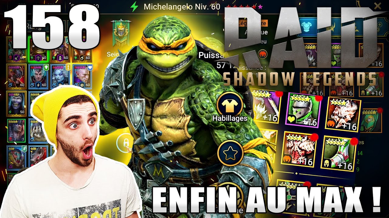 J'up MICHELANGELO au MAX ! Eveil, Stuff, Accessoires, .. [#158] Défi Raid Shadow Legends