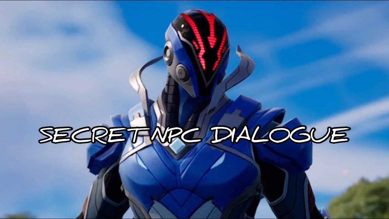 IS THE ORIGIN THE “BLUE GUY”? - SECRET NPC DIALOGUE Fortnite Chapter 3 Season 2 (Part 3)