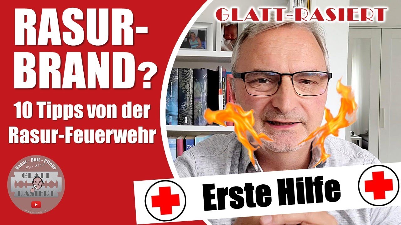 10 Tipps gegen Rasurbrand ║ Erste Hilfe - Rasierhobel, Nassrasur // GLATT - RASIERT