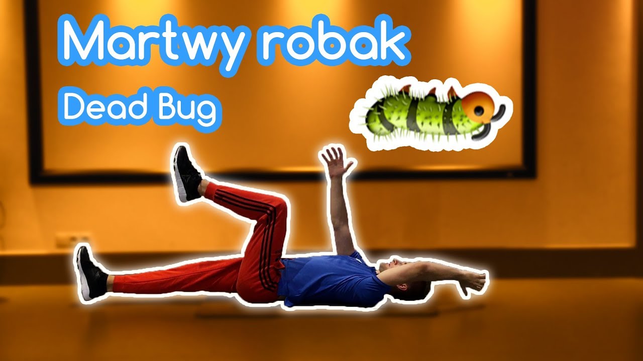 Martwy robak (Deadbug). Zmniejsz ból kręgosłupa! Odzyskaj kontrolę nad mięśniami tułowia.