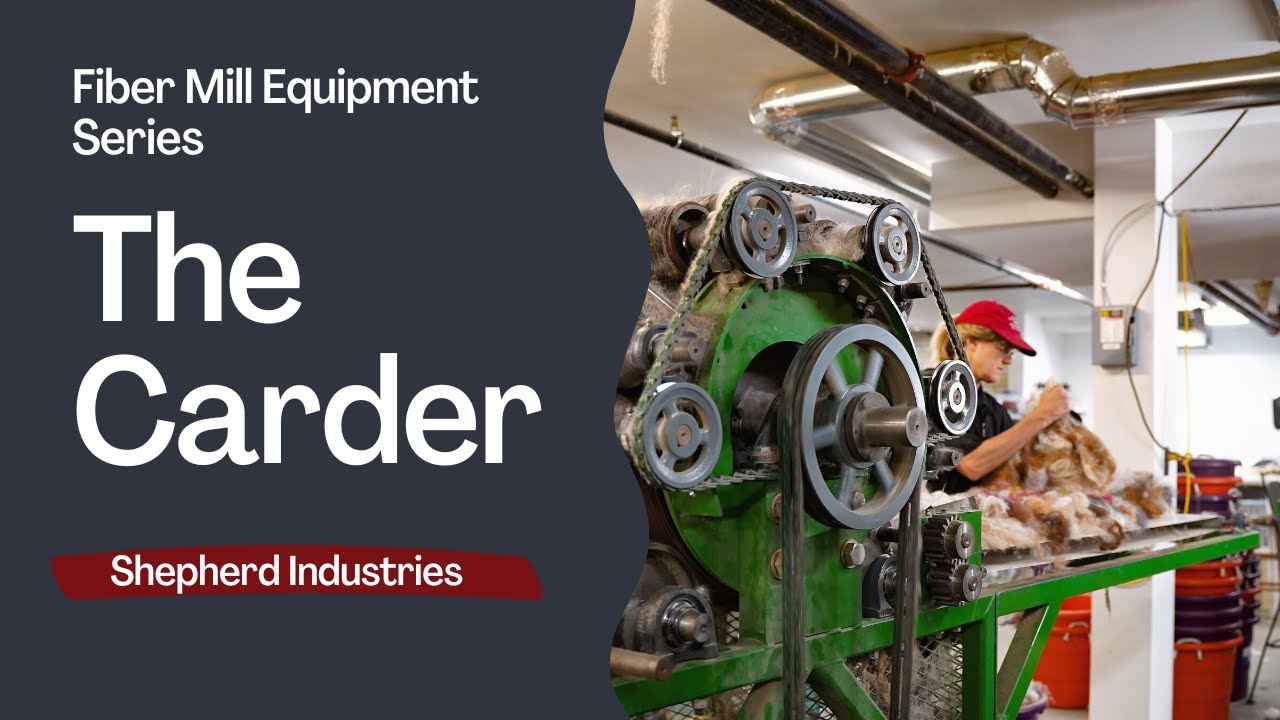 Fiber Mill Processing Equipment Series - The Carder