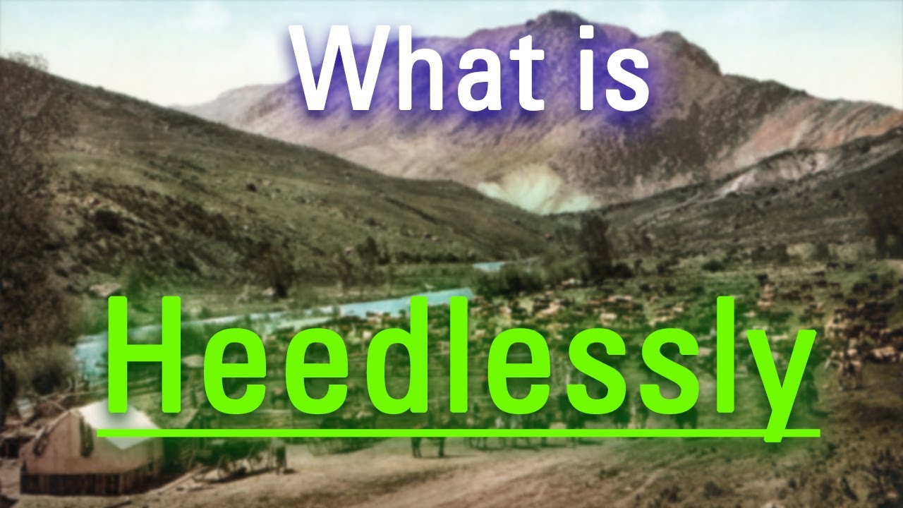 What is Heedlessly? | How to Say Heedlessly in English? | How Does Heedlessly Look?