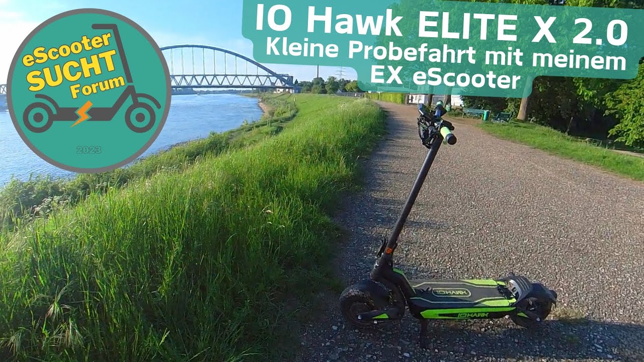 IO Hawk Elite X 2 0 - Erste kurze Fahrt mit meinem EX-eScooter #iohawk #elektromobilität